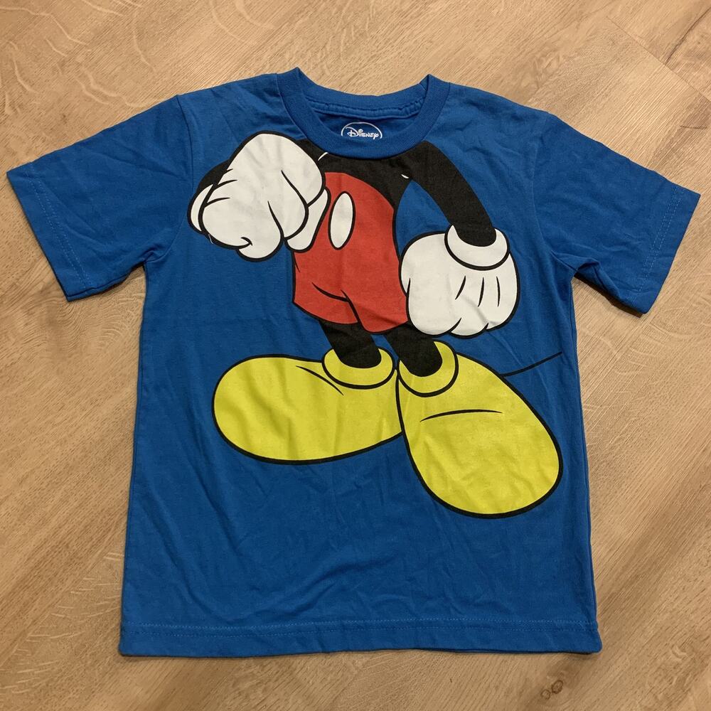 Walt Disney World Mickey Mouse T-Shirt Youth Boys Size 8 Kids Theme Parks Blue